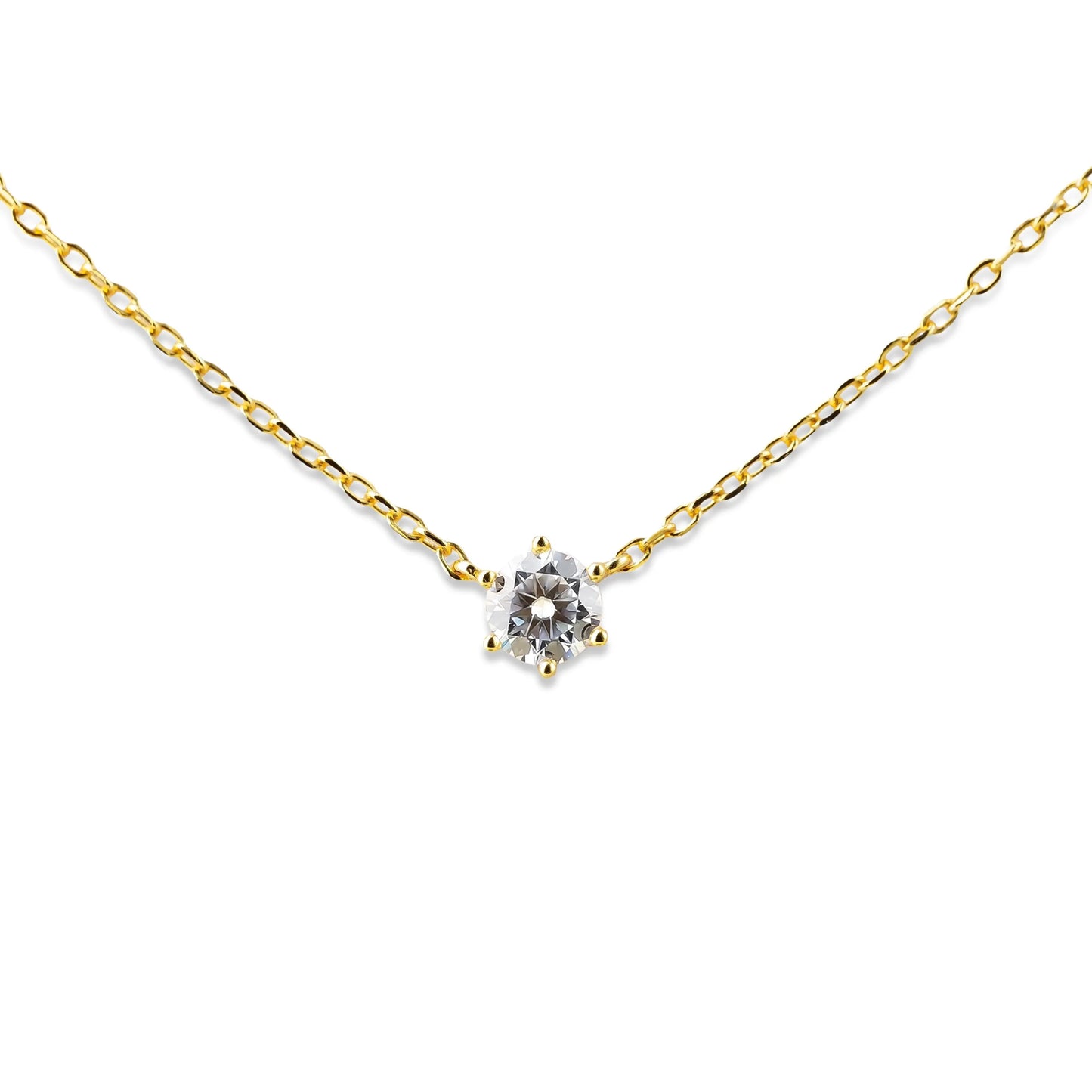 Moissanite Diamond Necklace - Onyx Oslo