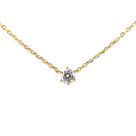 Moissanite Diamond Necklace - Onyx Oslo